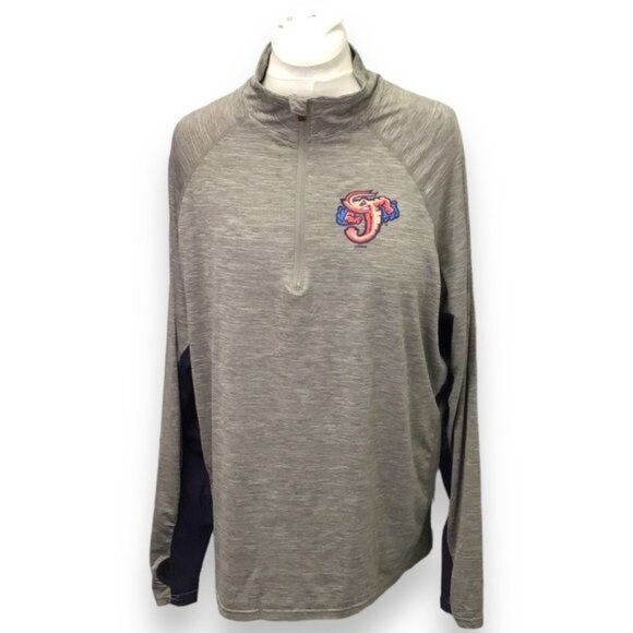 47 Forward 1/4 Zip Active Performance Pullover Jumbo Shrimp, Gray, size XL - Picture 1 of 5